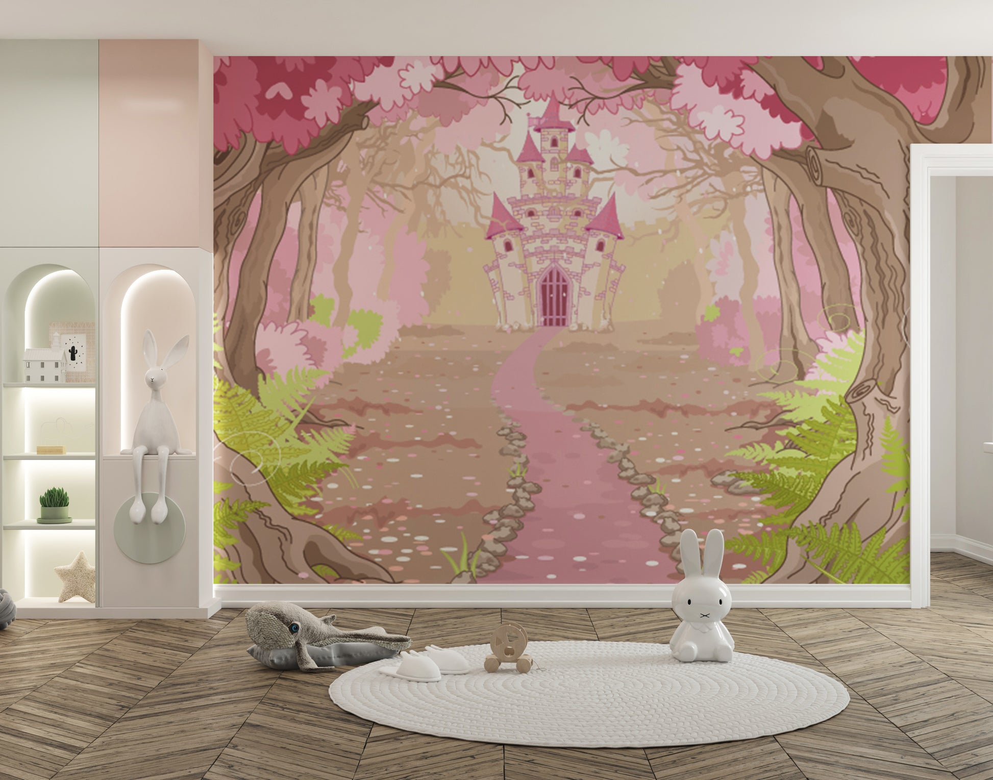 Fantasy castle wallpaper Mural - Giffywalls