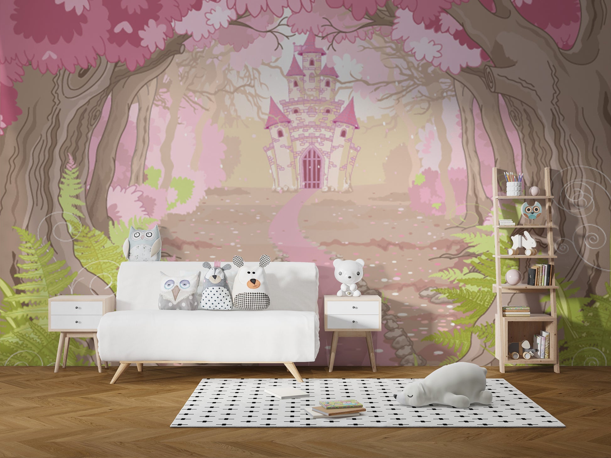 Fantasy castle wallpaper Mural - Giffywalls