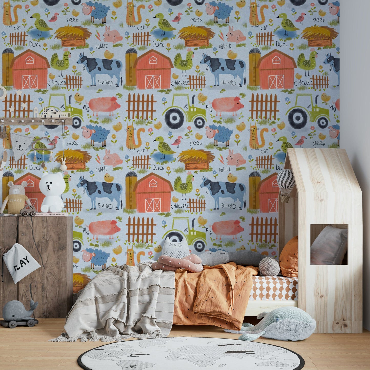 Farm Friends Fun Wallpaper⁠