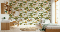 Delightful Farmhouse Charm wallpaper rolling green hills