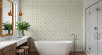 Farmhouse Delicate Backsplash Clay Wallpaper⁠