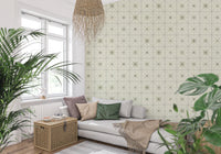 Farmhouse Delicate Backsplash Olive Wallpaper⁠