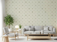 Farmhouse Delicate Backsplash Olive Wallpaper⁠