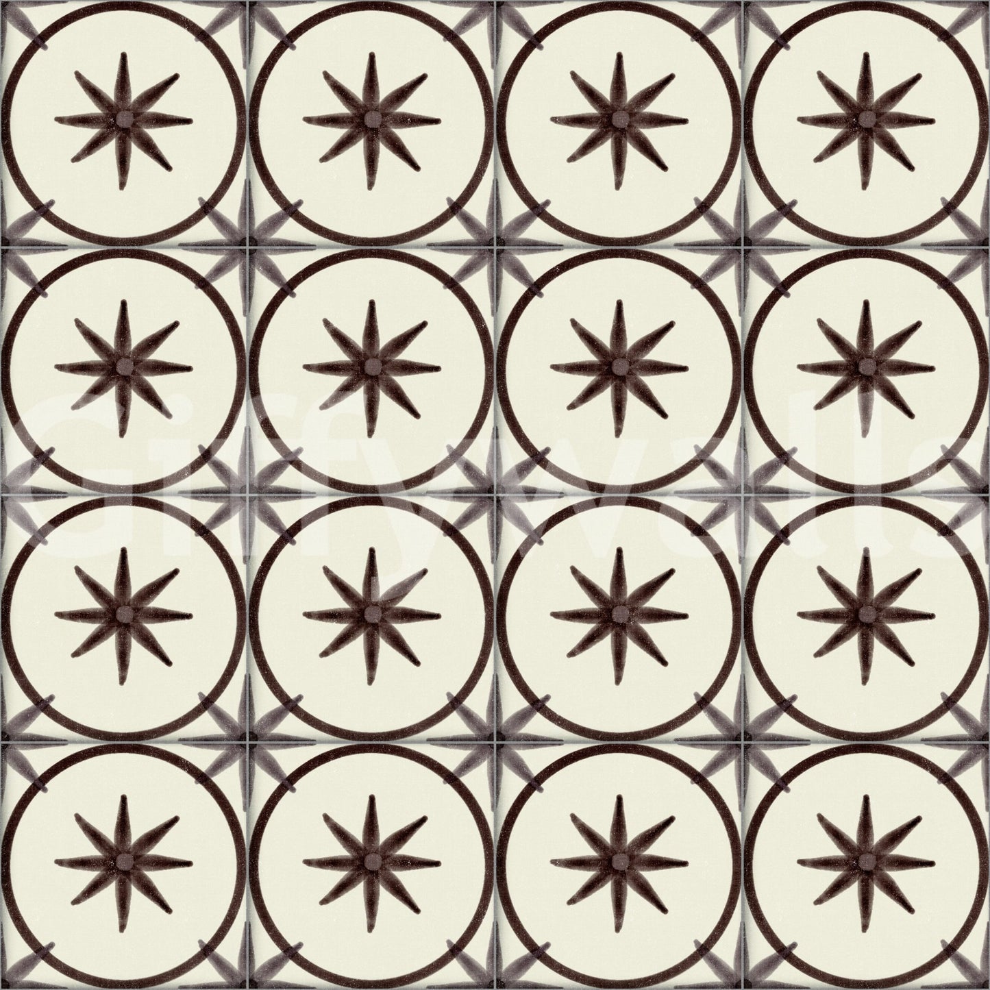 Farmhouse Timeless Backsplash Choco Wallpaper⁠