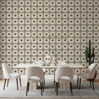Farmhouse Timeless Backsplash Clay Wallpaper⁠