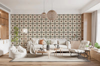Farmhouse Timeless Backsplash Clay Wallpaper⁠