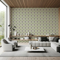 Farmhouse Timeless Backsplash Olive Wallpaper⁠