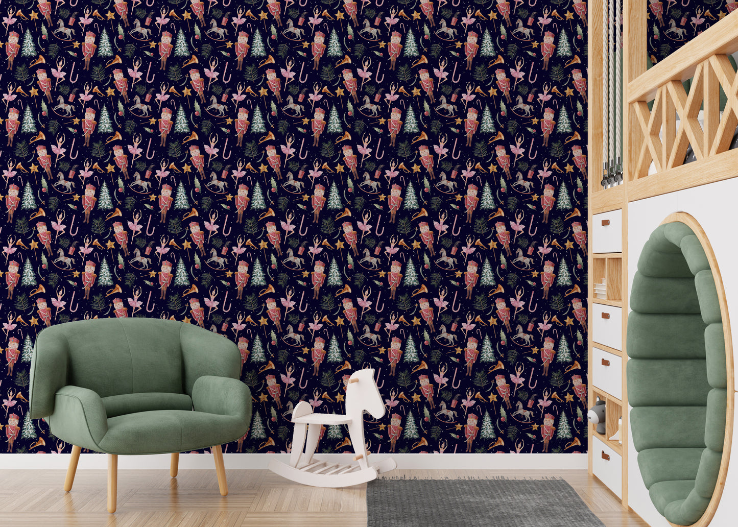 Dancing dolls Christmas kids wallpaper
