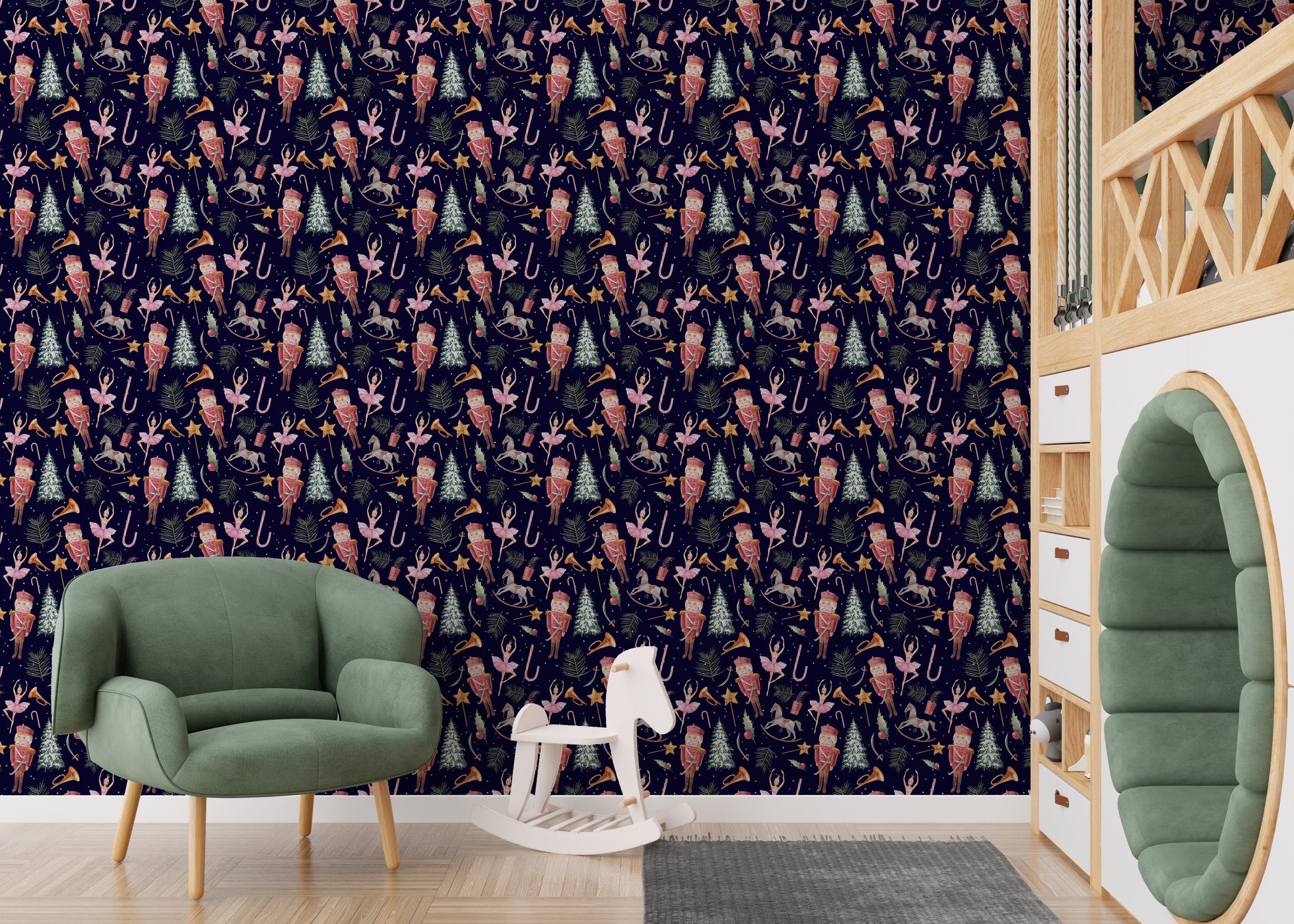 Dancing dolls Christmas kids wallpaper
