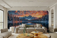 The wall art combines a nature theme with a magical feel.

