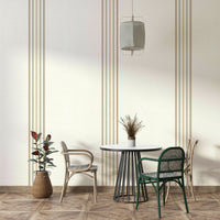 Striped design with autumnal warmth

