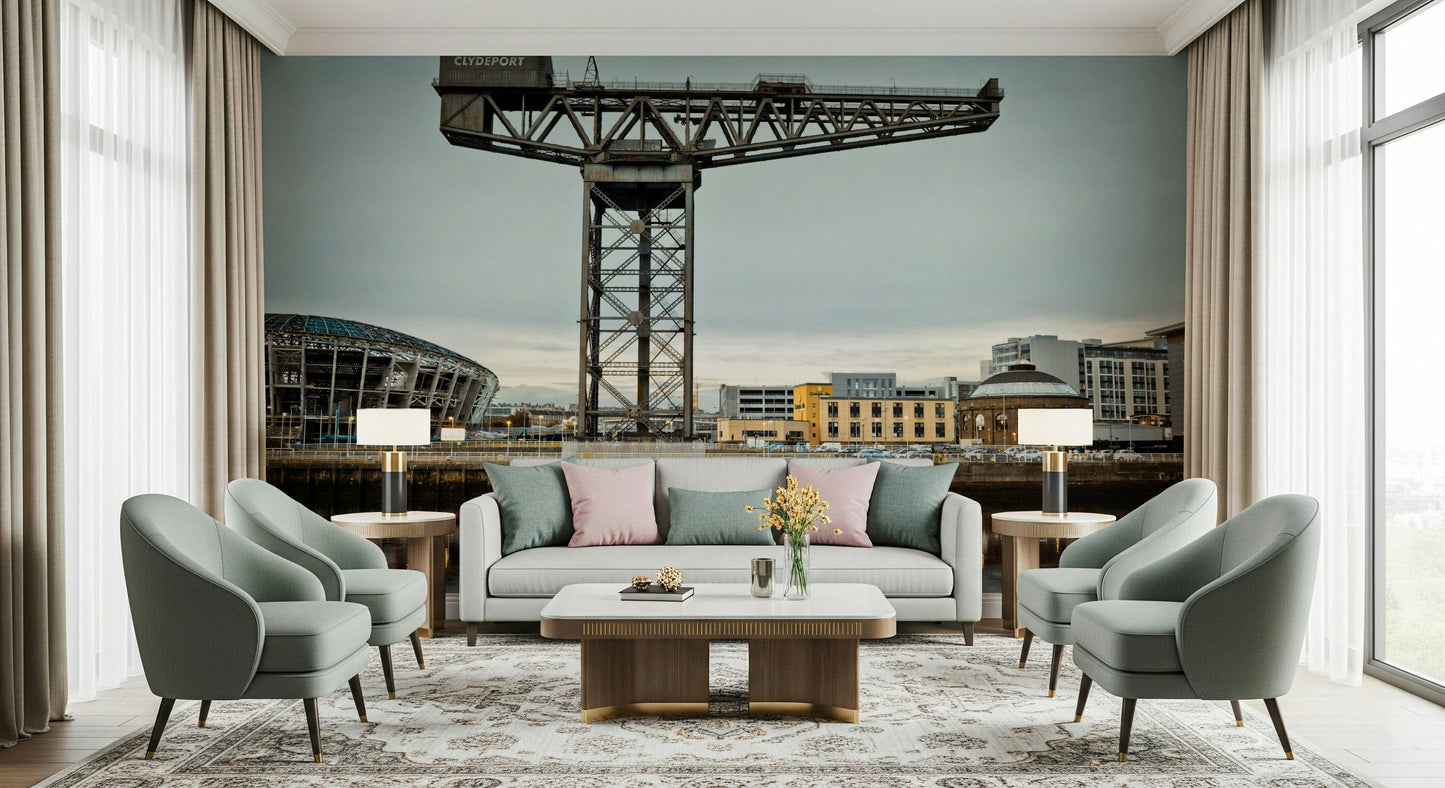 Finnieston Crane Wall Mural