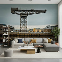 Finnieston Crane Wall Mural