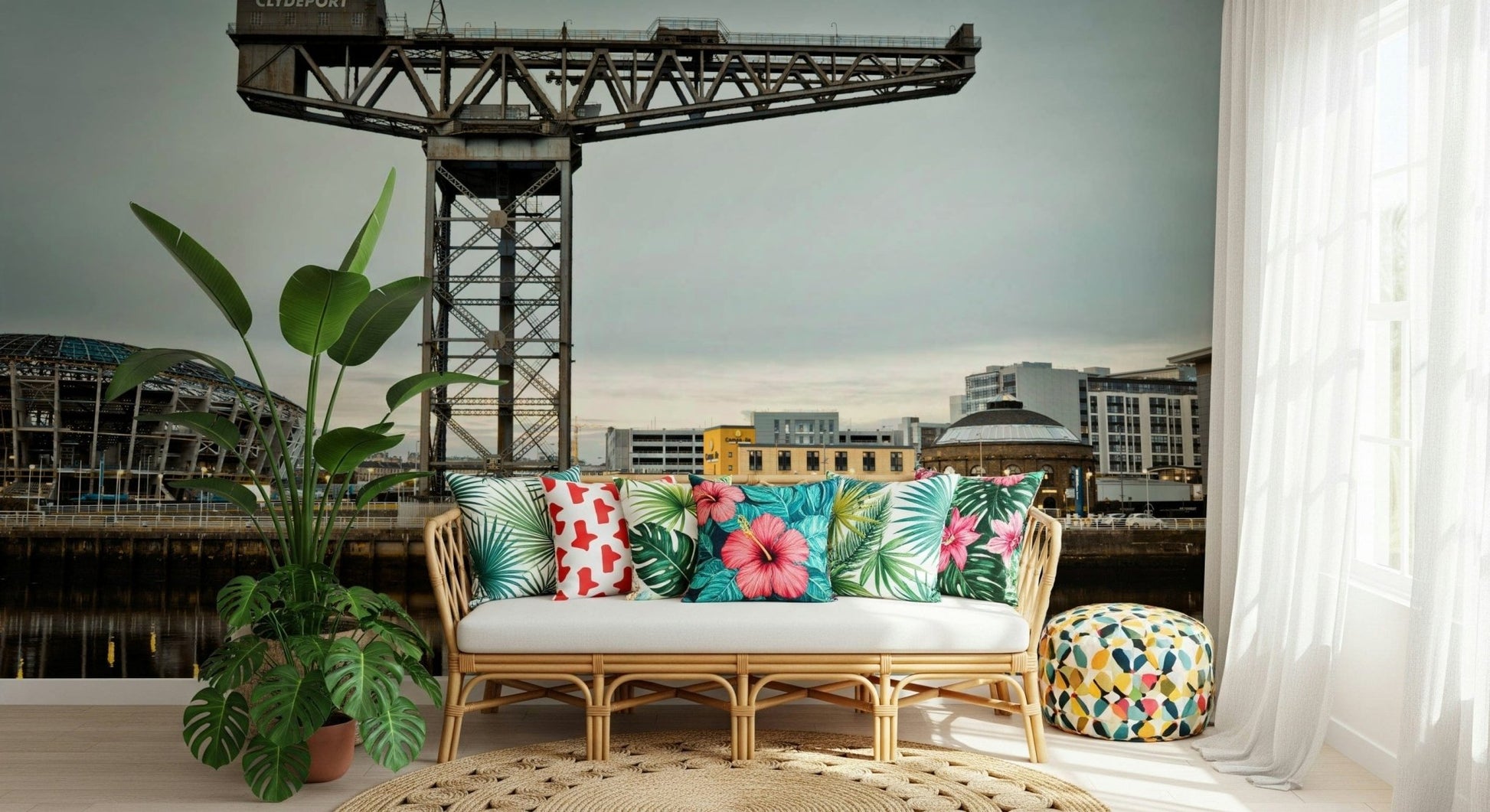 Finnieston Crane Wall Mural