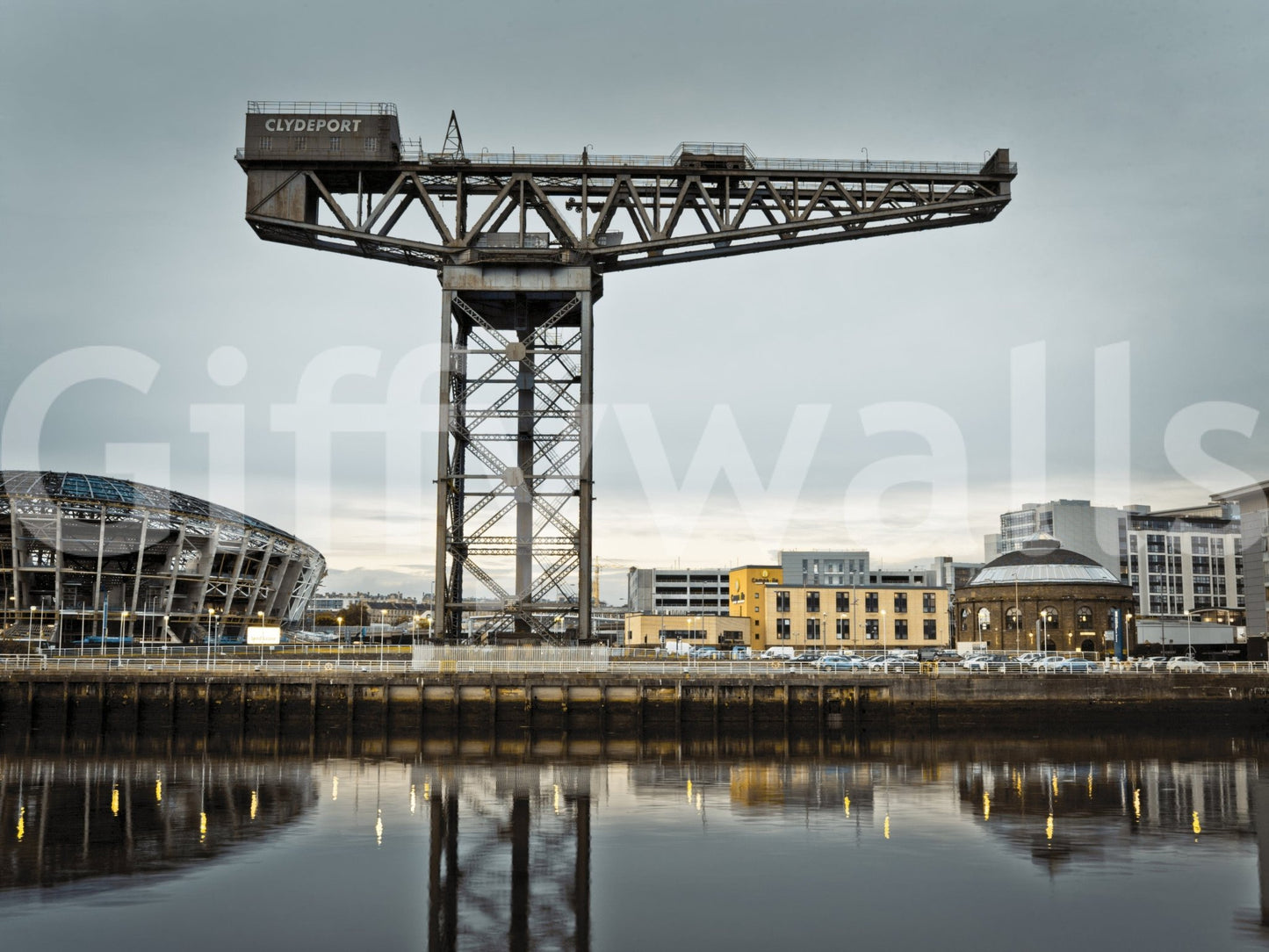 Finnieston Crane Wall Mural
