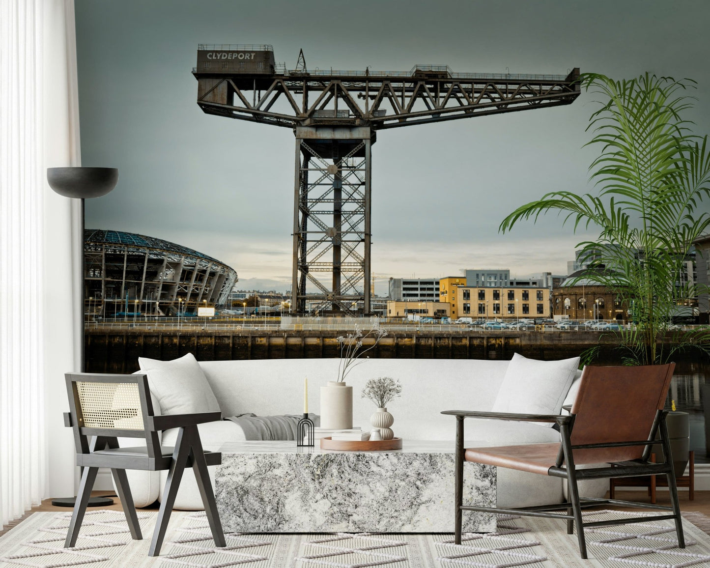 Finnieston Crane Wall Mural