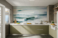 A contemplative sea landscape wallpaper mural for a feature wall.


