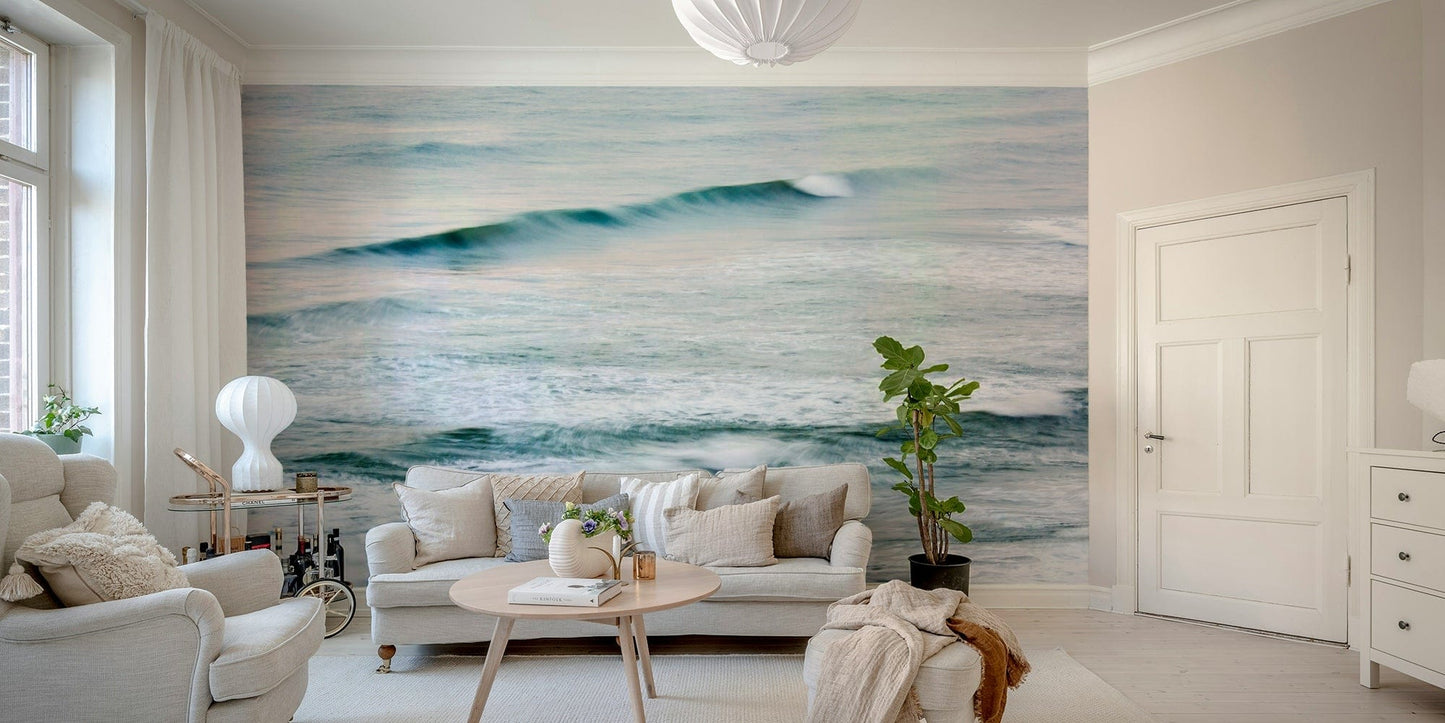 A contemplative sea landscape wallpaper mural for a feature wall.



