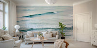 A contemplative sea landscape wallpaper mural for a feature wall.



