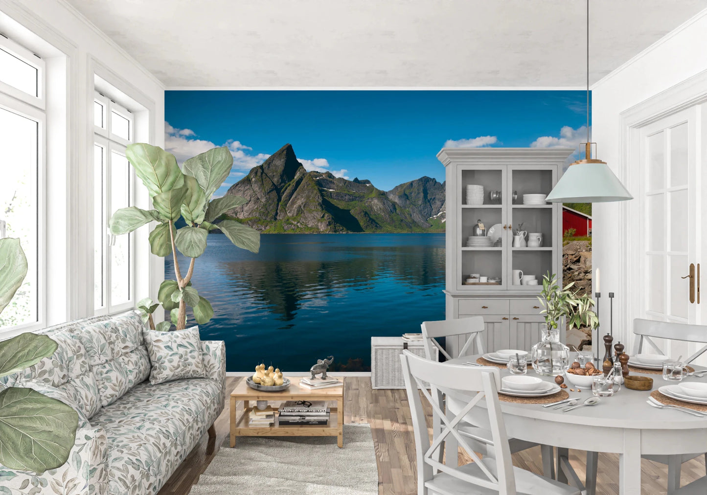 Fishing huts Wall Mural