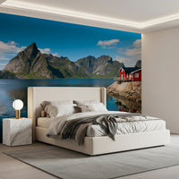 Fishing huts Wall Mural