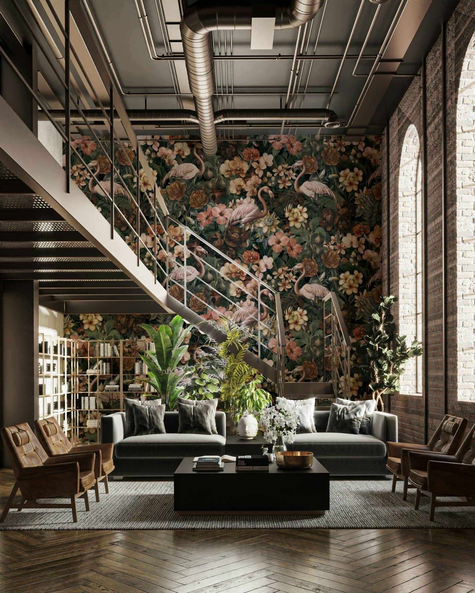 Light tropical dreamscape wall mural

