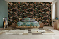 Nature-themed flamingo wallpaper

