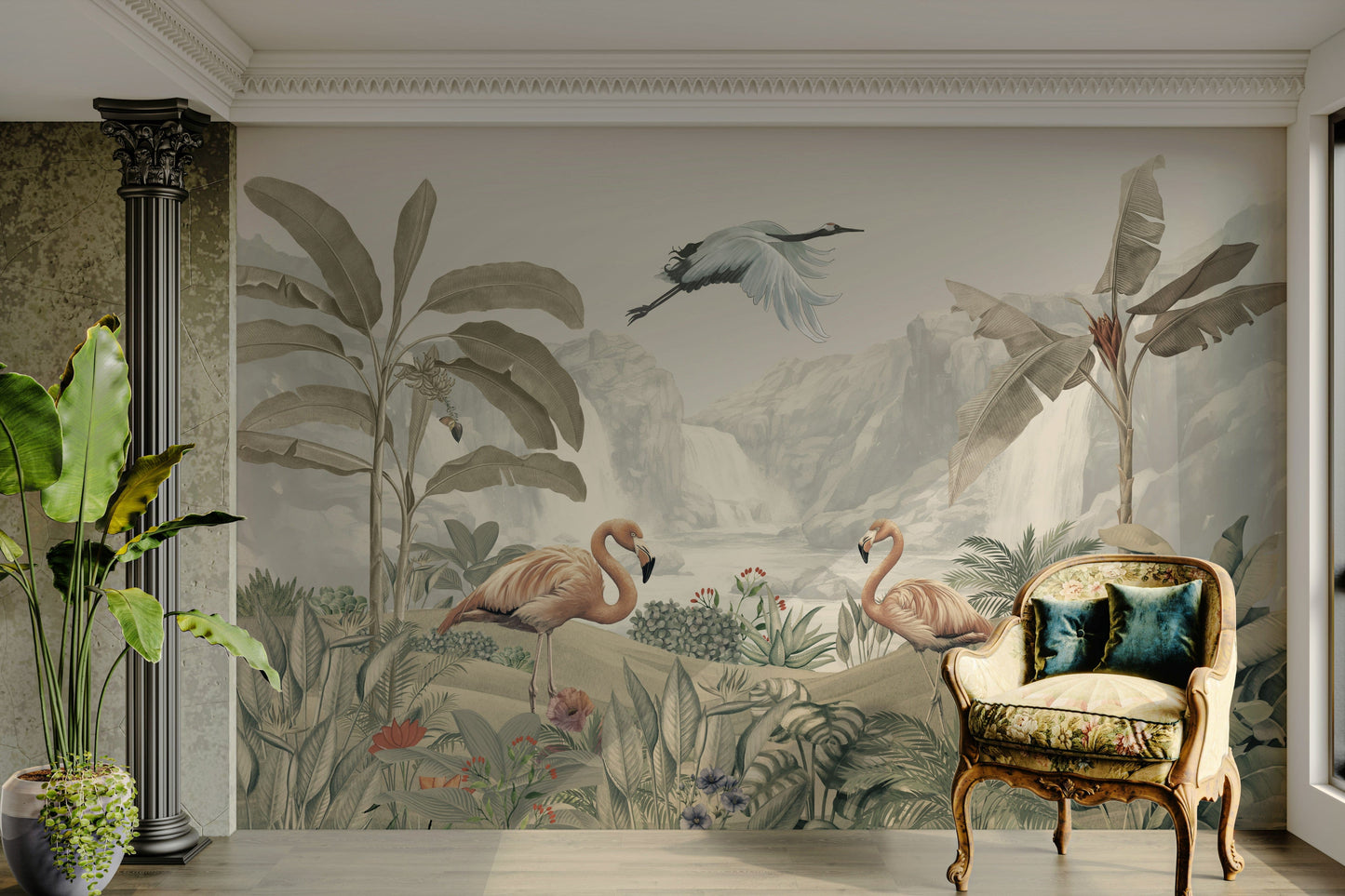 The composition is a harmonious, flowing pattern.

