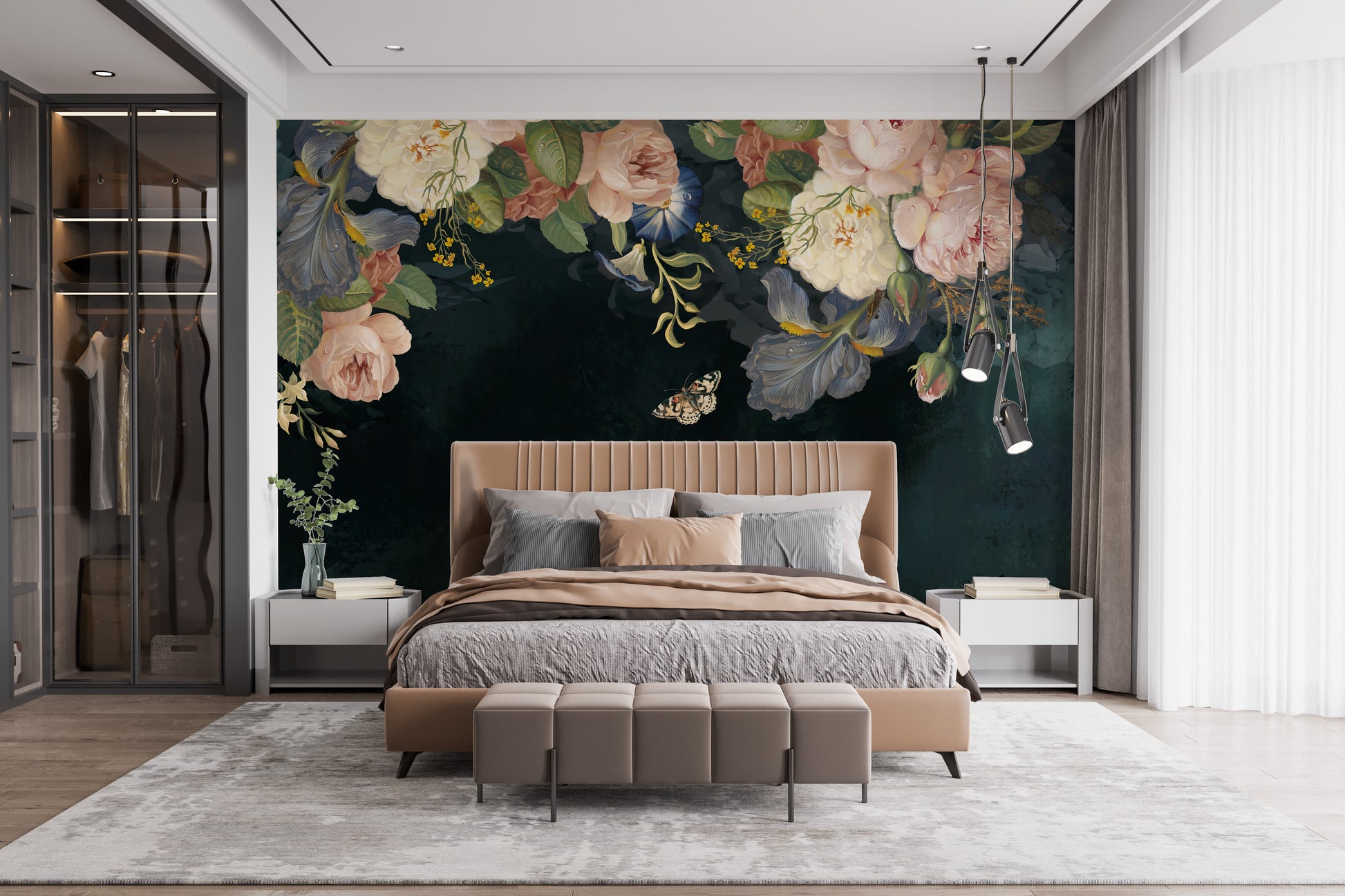 Floral Arch Wallpaper Mural
