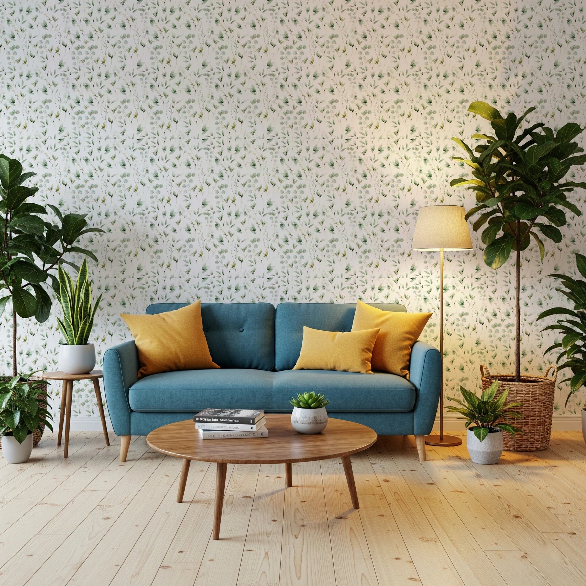 Floral Eucalyptus Dreams Wallpaper⁠