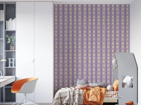 Floral Lavender Stripe Wallpaper⁠