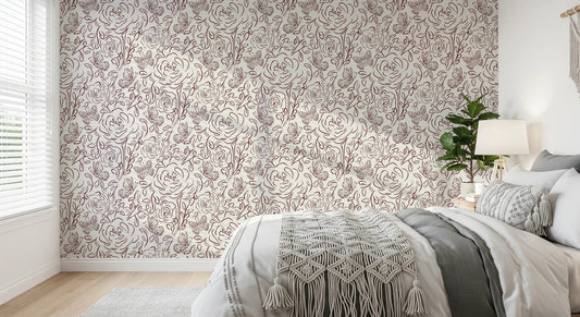 Floral Line Dance Wallpaper⁠