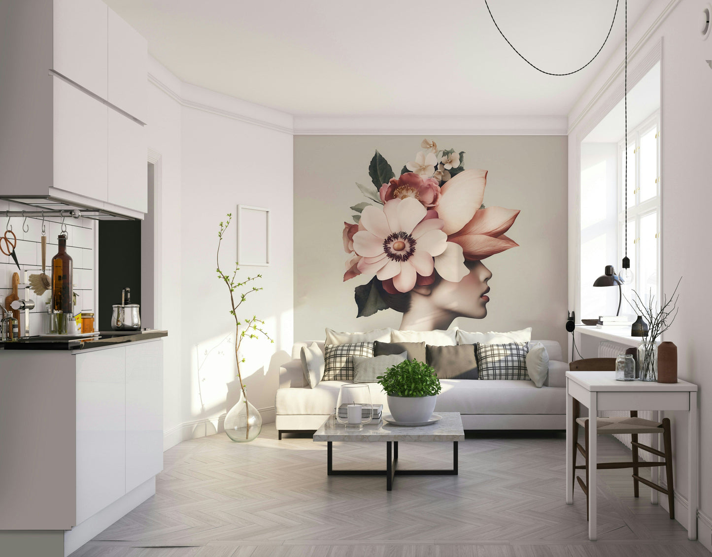 This piece is ideal for a bedroom, a quiet sitting area, or a nursery.
