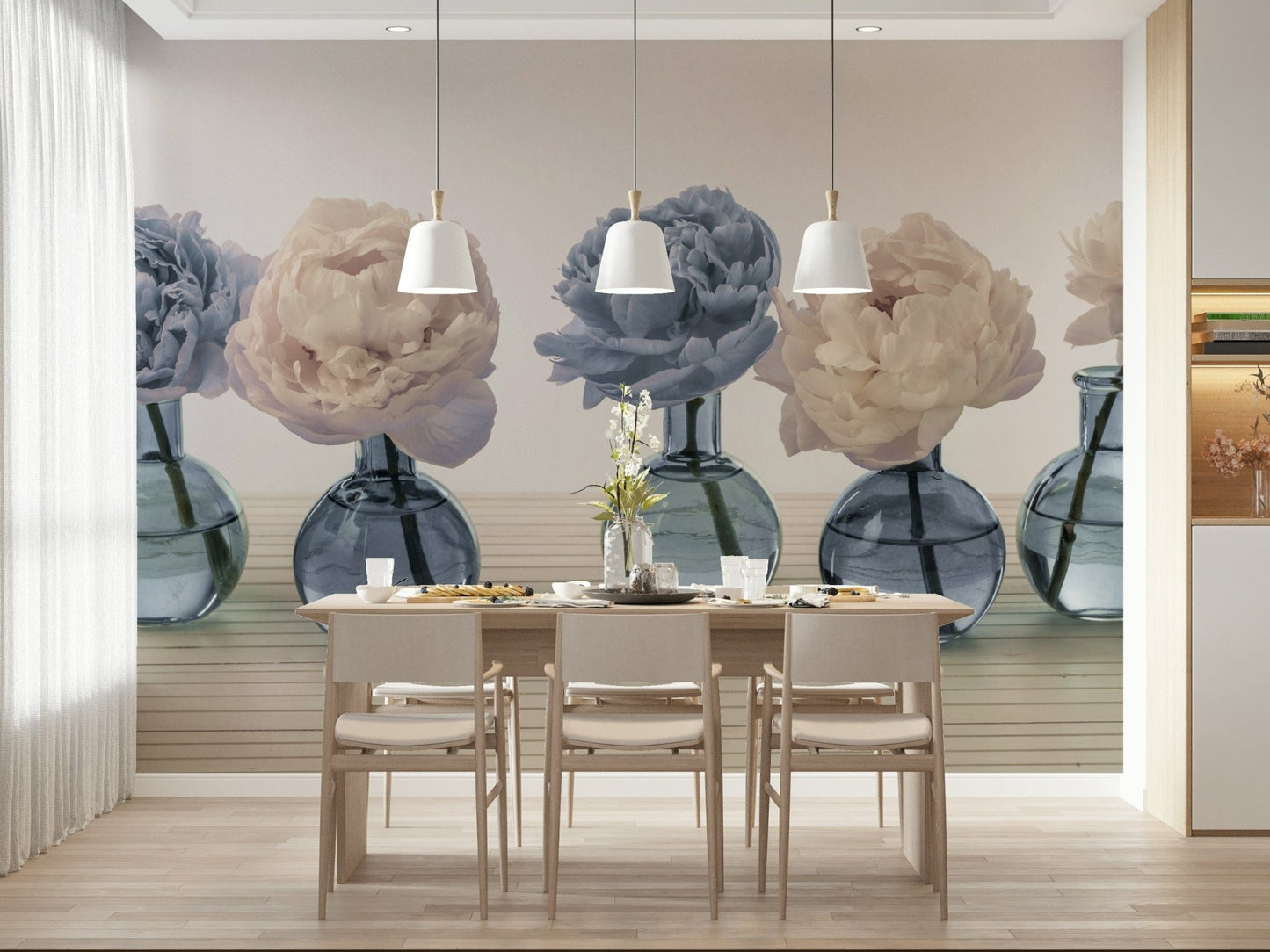 Floral Vases Wall Mural