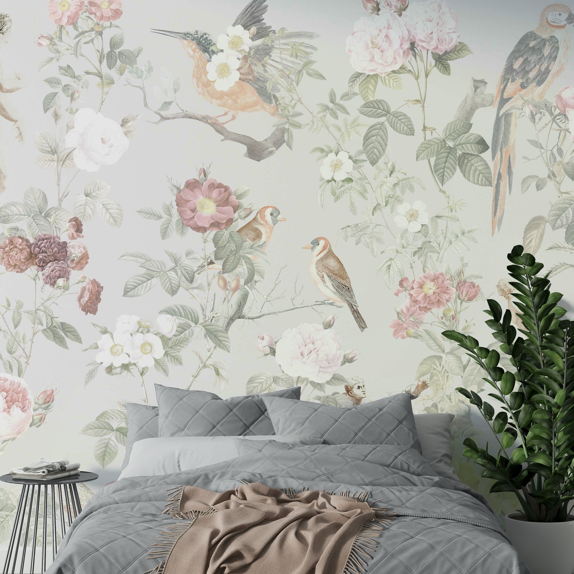 Nature inspired mural wallpaper

