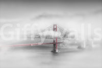 Foggy Golden Gate Bridge | colorkey Wall Mural