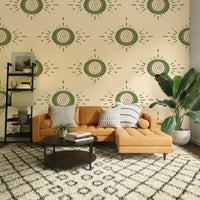 Folk Bloom wallpaper bringing nature-inspired beauty to any room

