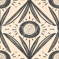 Modern vintage floral mural wallpaper
