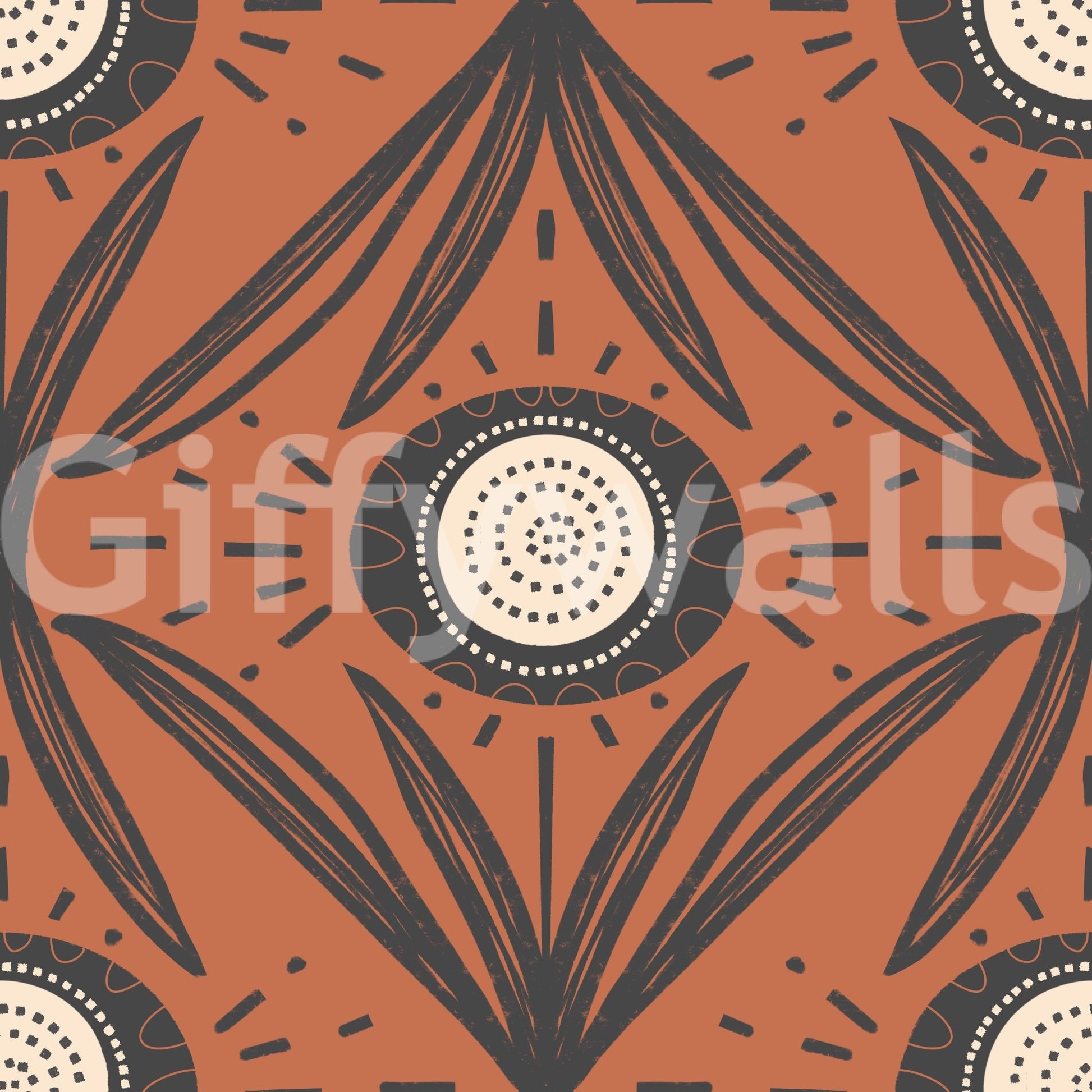 Statement floral wall design with contrast
