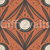 Statement floral wall design with contrast
