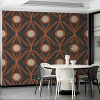 Mid mod floral wallpaper for modern rooms
