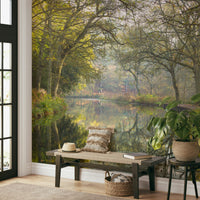 The design has a very polished and peaceful effect on the space.

