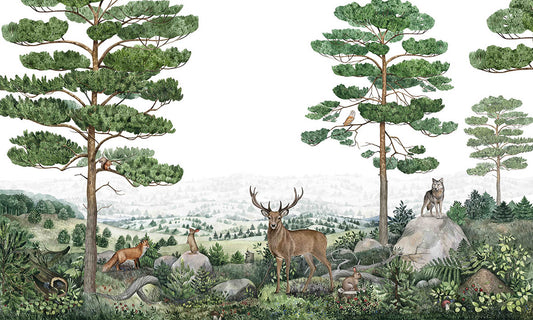 Forest Vista Pelar y pegar Wallpaper Murals