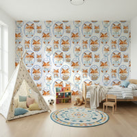 Artistic Fox Portrait Gallery wall mural gallery design animals