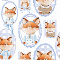 Unique Fox Portrait Gallery wall mural distinctive art installation