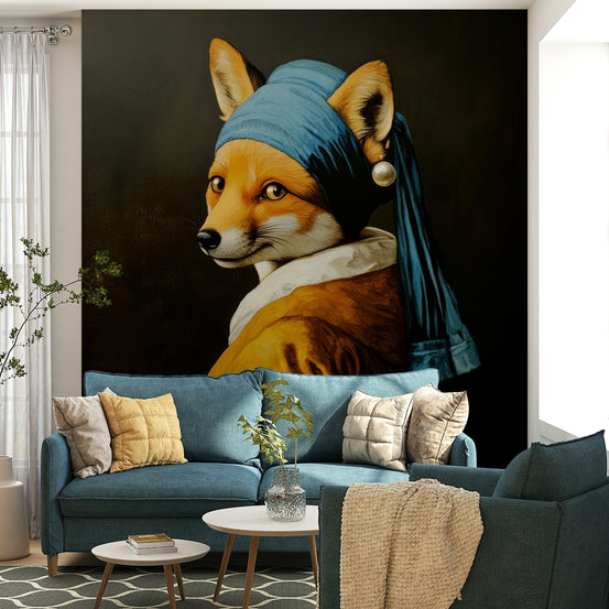 artistic portrait of a fox

