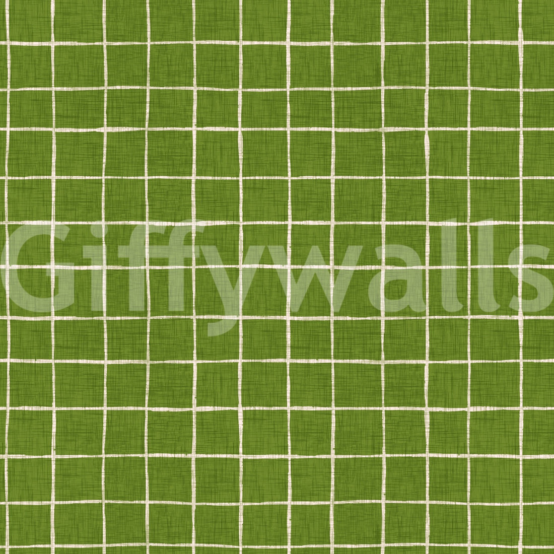 Fresh Green Check Wallpaper - Modern Geometric Wall Decor