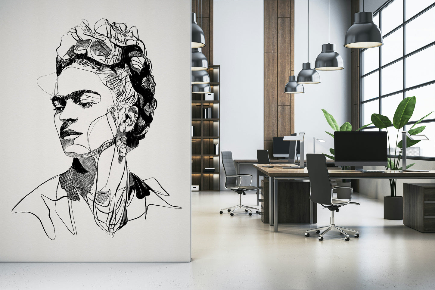 Katkeamaton seinämaalaus