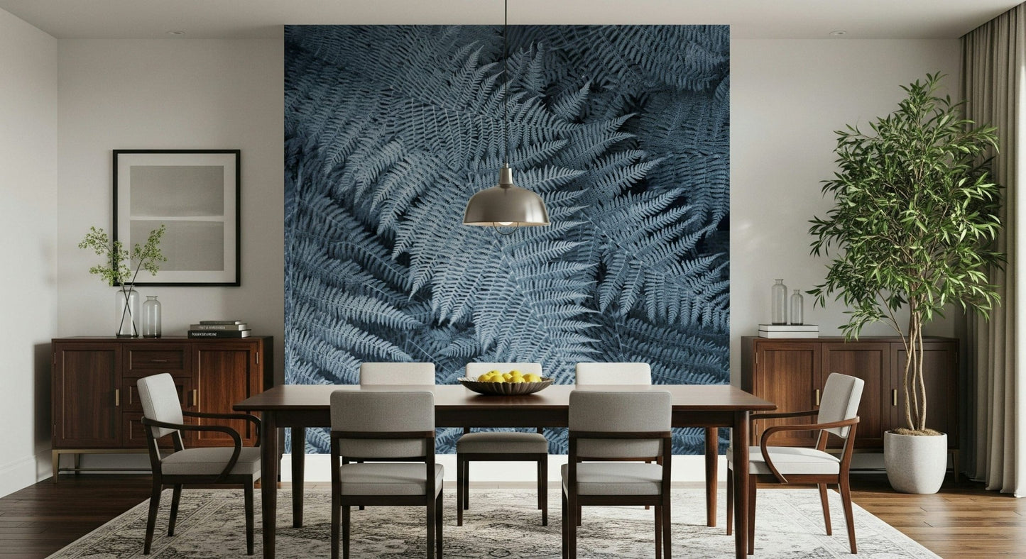 Frosted Fern Delight Wallpaper — delicate fern motifs with winter-inspired frosty details.