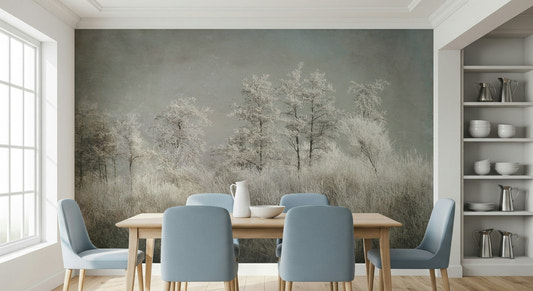 Fresque murale Silence givré -1646833